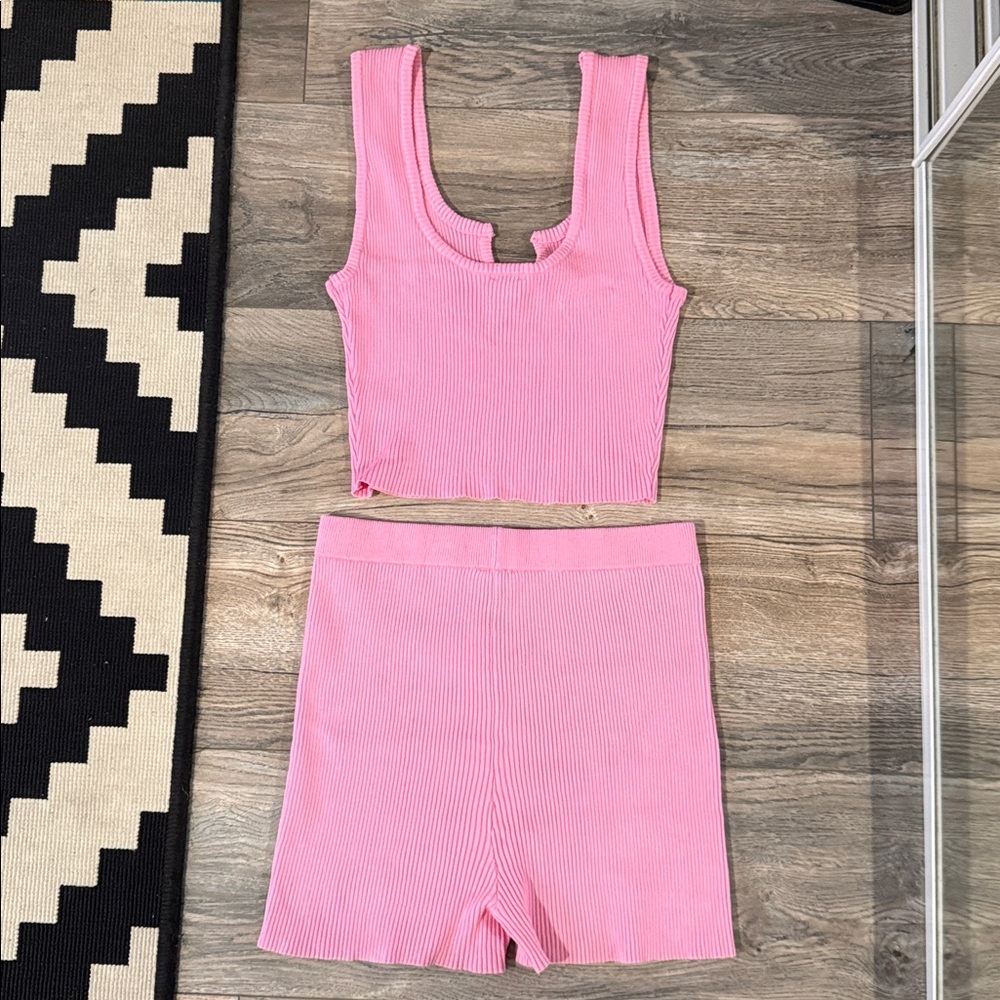 Pink Ribbed set - Picture 6 of 9